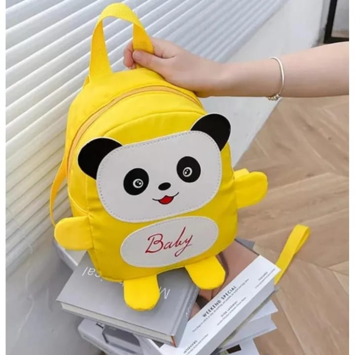 Nylon Animal Children Backpacks Kids Preschool Bags 10 inch Length Cartoon Panda Book Bags for Baby Girl Boy Anti Lost Backpack for Kid