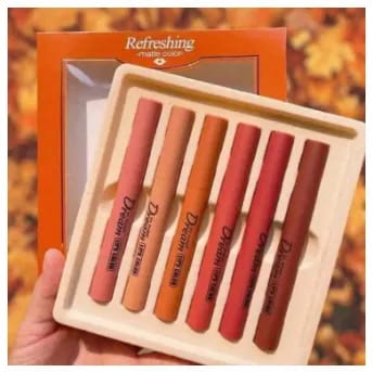 HengFang Matte Lipstick 6 Pcs Set